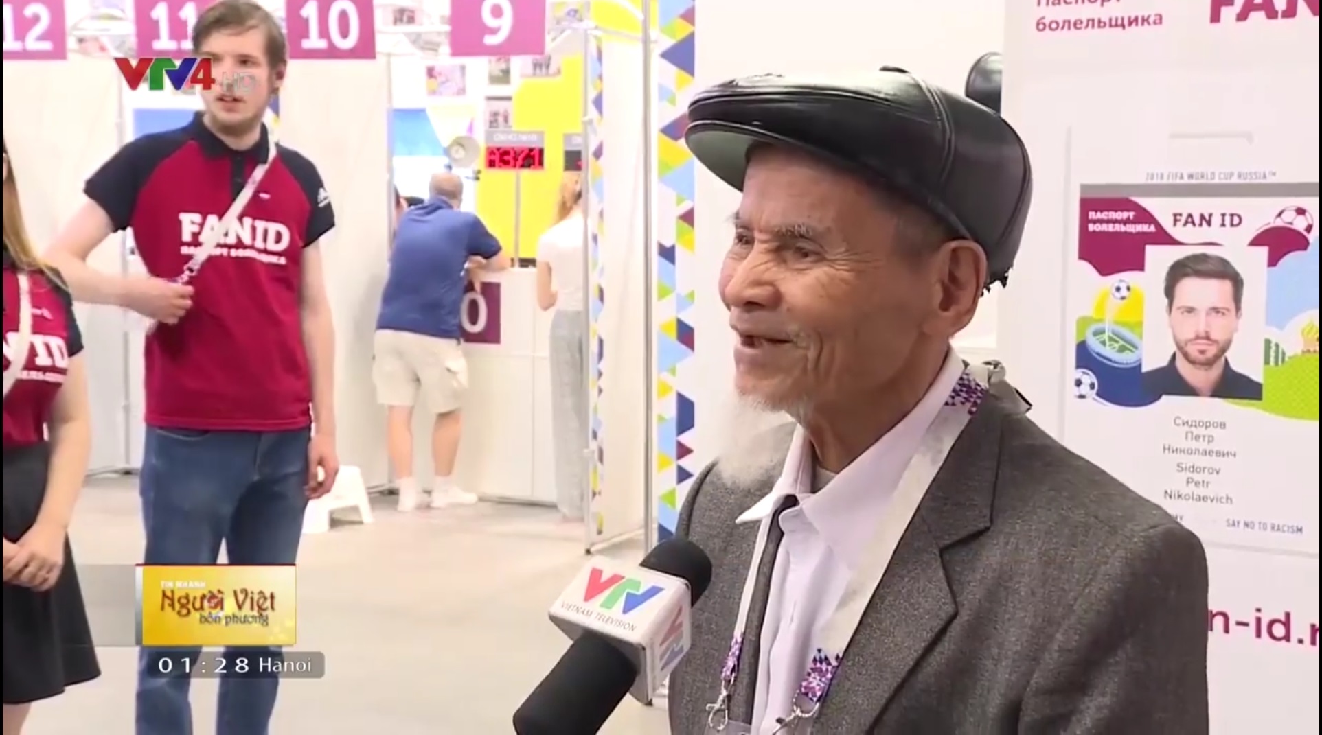 ​95-year-old Vietnamese man oldest fan at 2018 World Cup in Russia