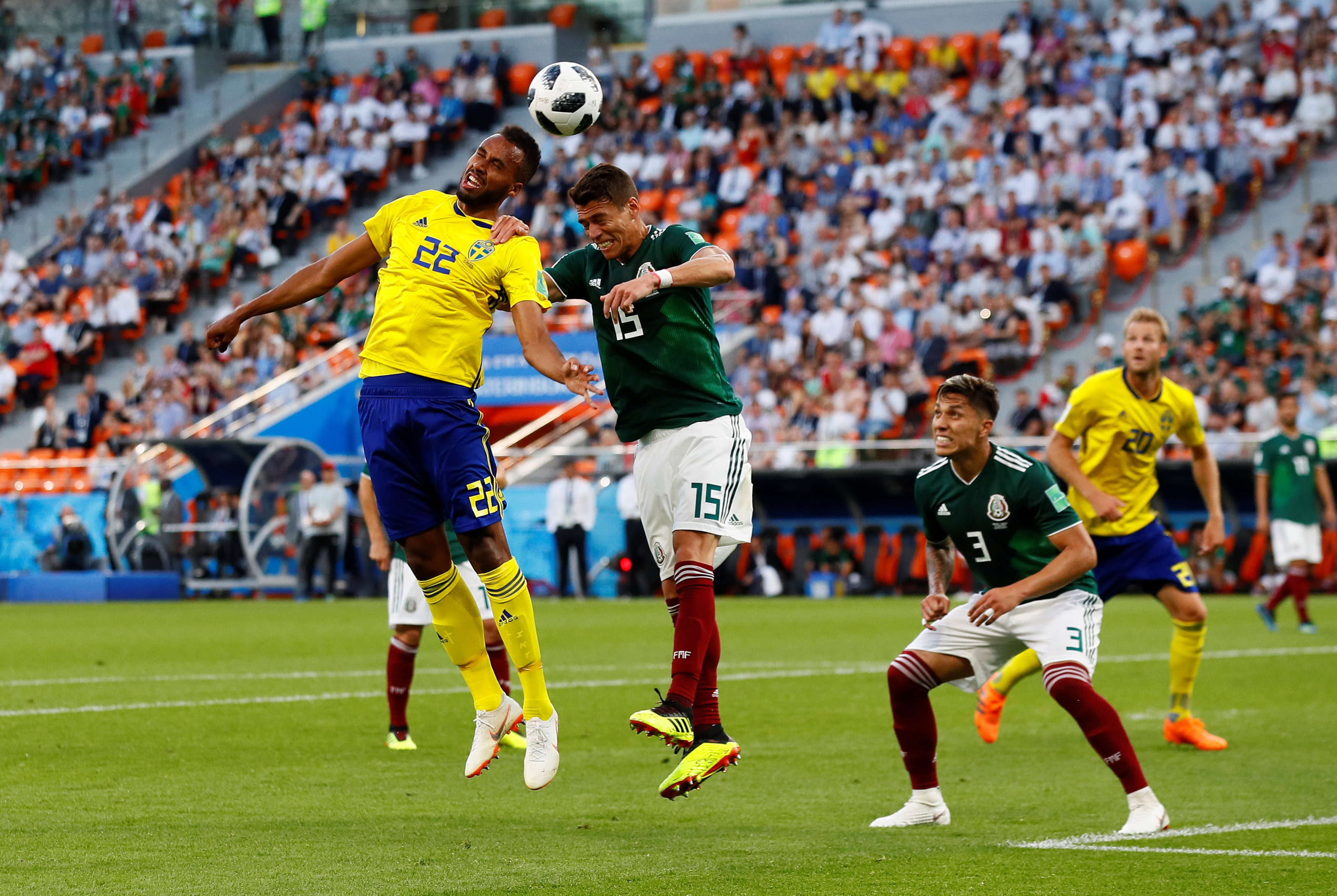 ​Swedes beat Mexico 3-0 but both through to last 16