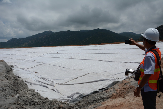 The field storing bottom ash is seen at the Vinh Tan 2 Thermal Power Station in Binh Thuan Province, Vietnam. Photo: Tuoi Tre