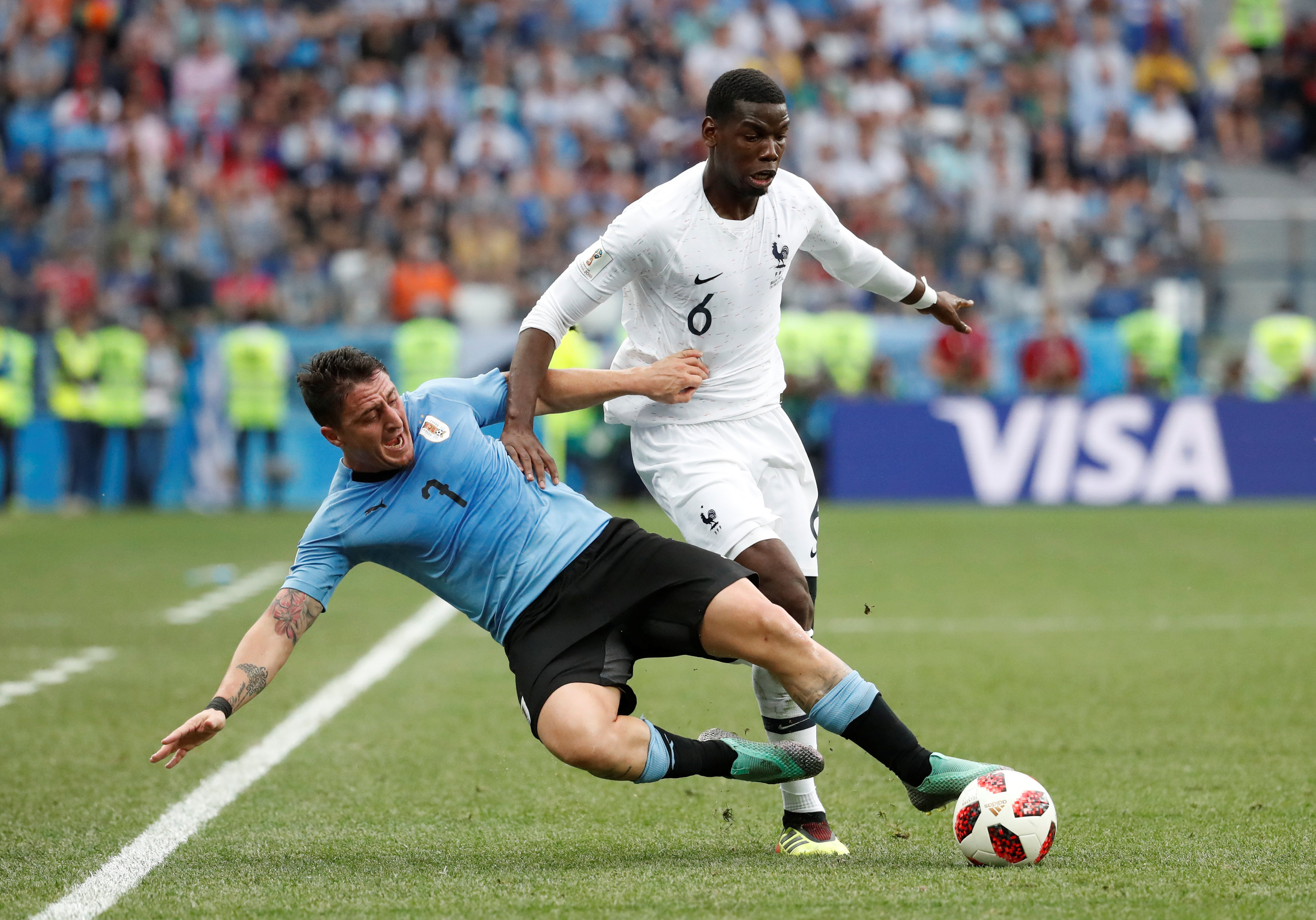 ​France beat Uruguay 2-0 to reach semi-finals