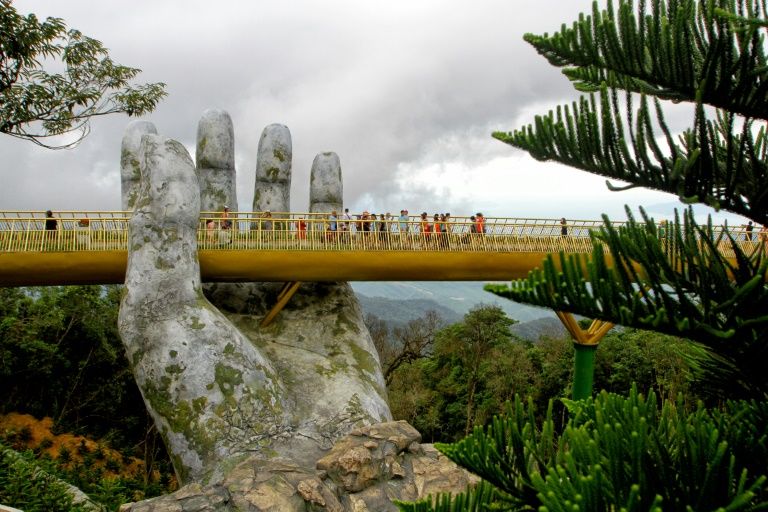 ​In the hands of the gods: Vietnam's Golden Bridge goes viral