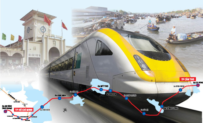 Construction of Saigon-Mekong Delta hi-speed rail expected to start next year
