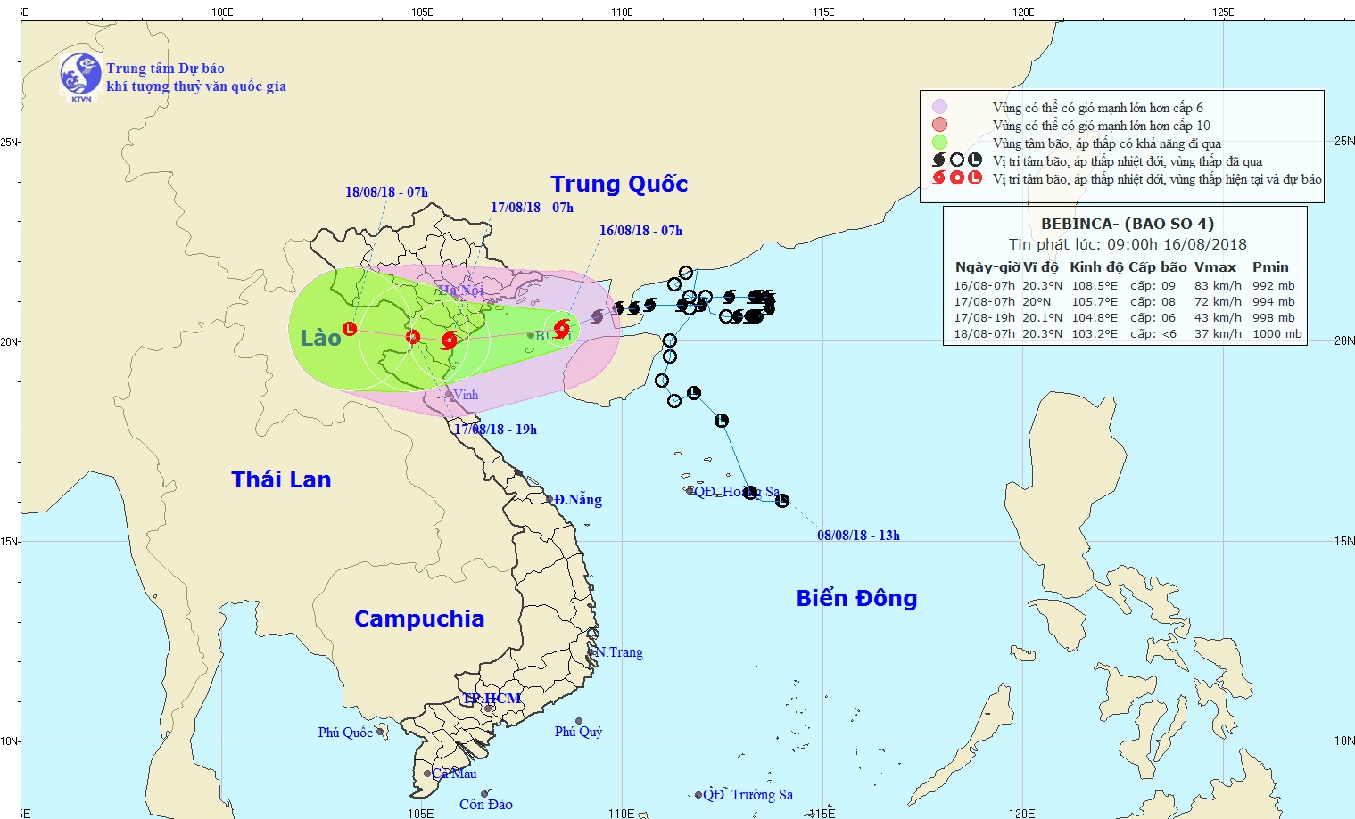 ​Storm Bebinca to bring rainfall, flooding to northern Vietnam this week