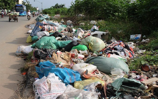 ​Industrial wastes strew multiple roads in Ho Chi Minh City