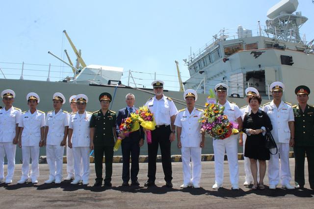 Royal Canadian navy ship HMCS Calgary visits Da Nang