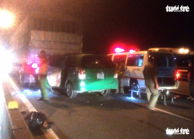 Three dead after cab rear-ends stationary truck on bridge in Vietnam’s Mekong Delta