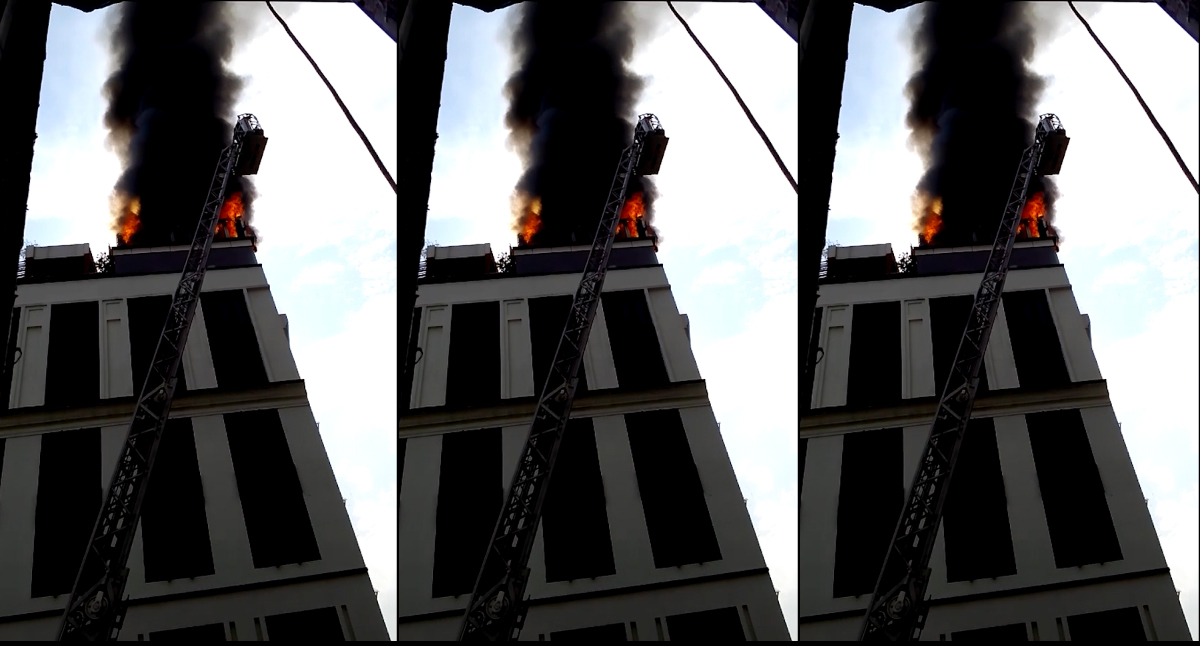 Fire at hotel in downtown Ho Chi Minh City