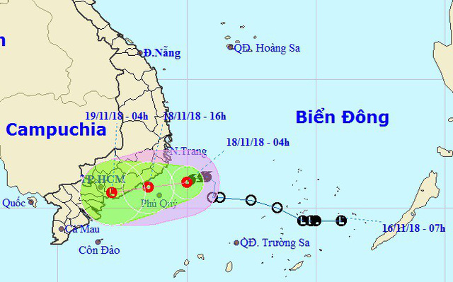 Storm off southern Vietnam weakens into tropical depression