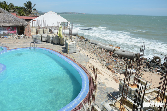 Coastal erosion erases beaches, destroys resorts in south-central Vietnam