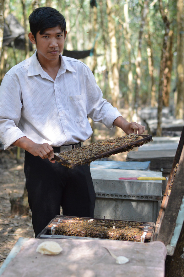 Man develops honeybee farming, helps locals earn a living in southern Vietnamese province