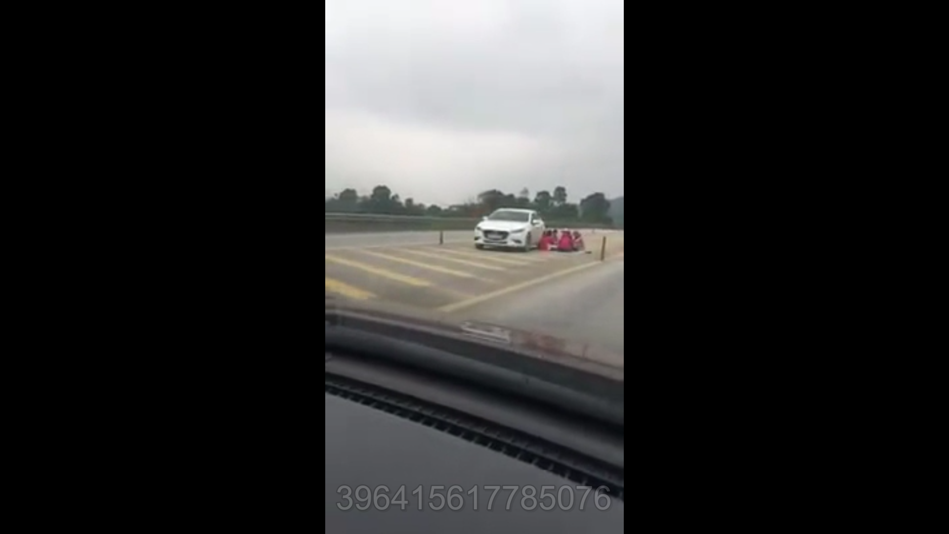 Another group filmed picnicking on expressway in northern Vietnam