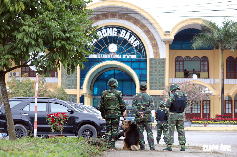 Vietnam military, police cordon off railway station to prepare for Kim Jong Un’s arrival
