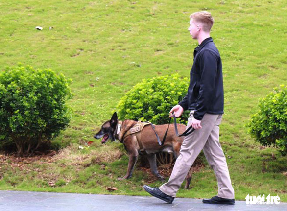 K-9 agents spotted in action near Hanoi hotel ahead of Trump-Kim summit