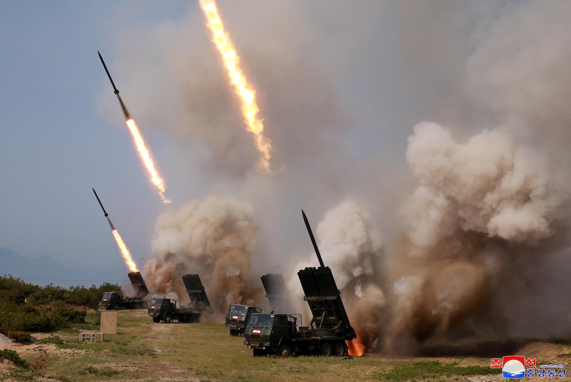 North Korean leader Kim oversaw testing of multiple rocket launchers: KCNA