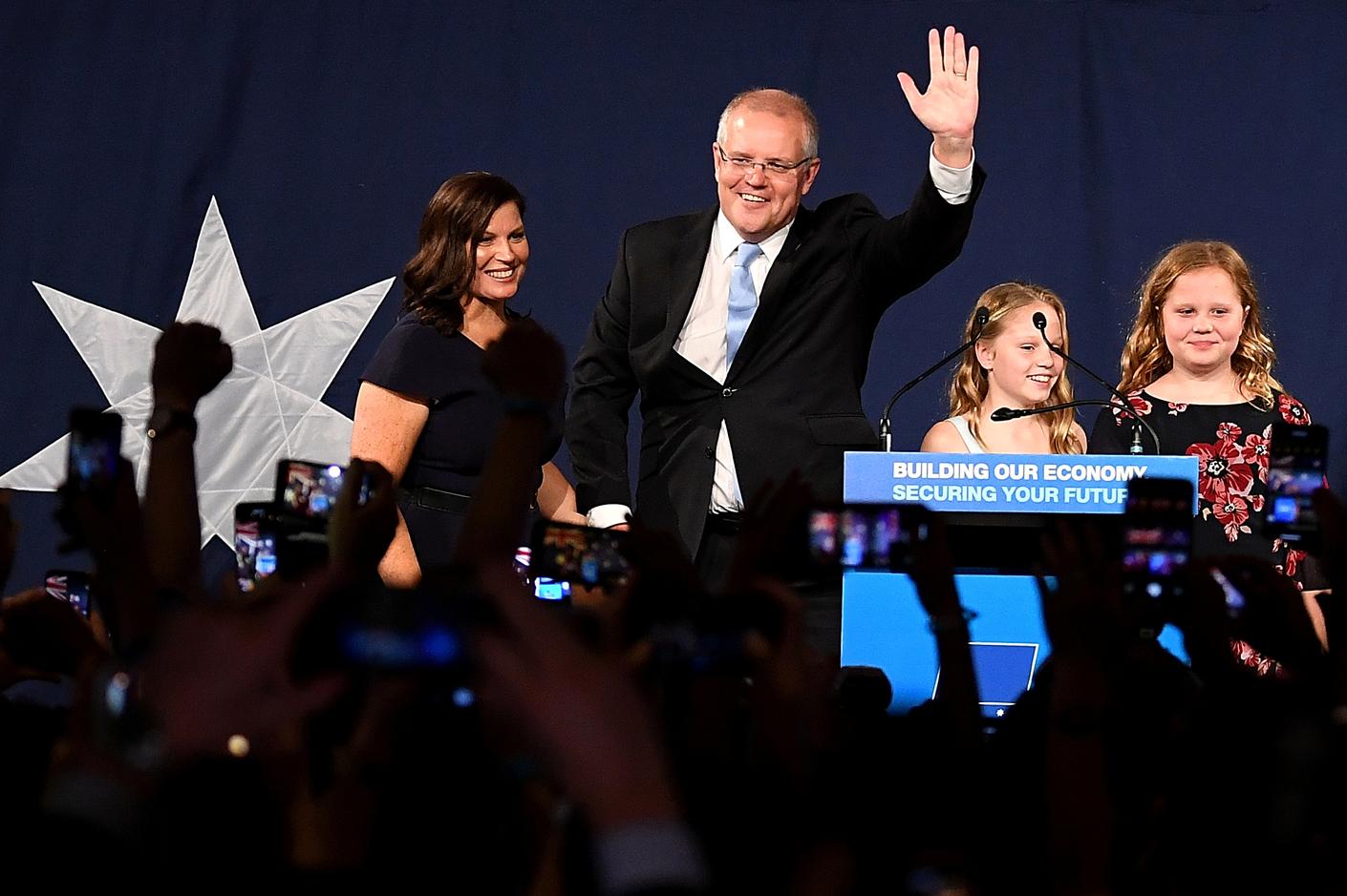 Australia's conservative government revels in 'miracle' re-election