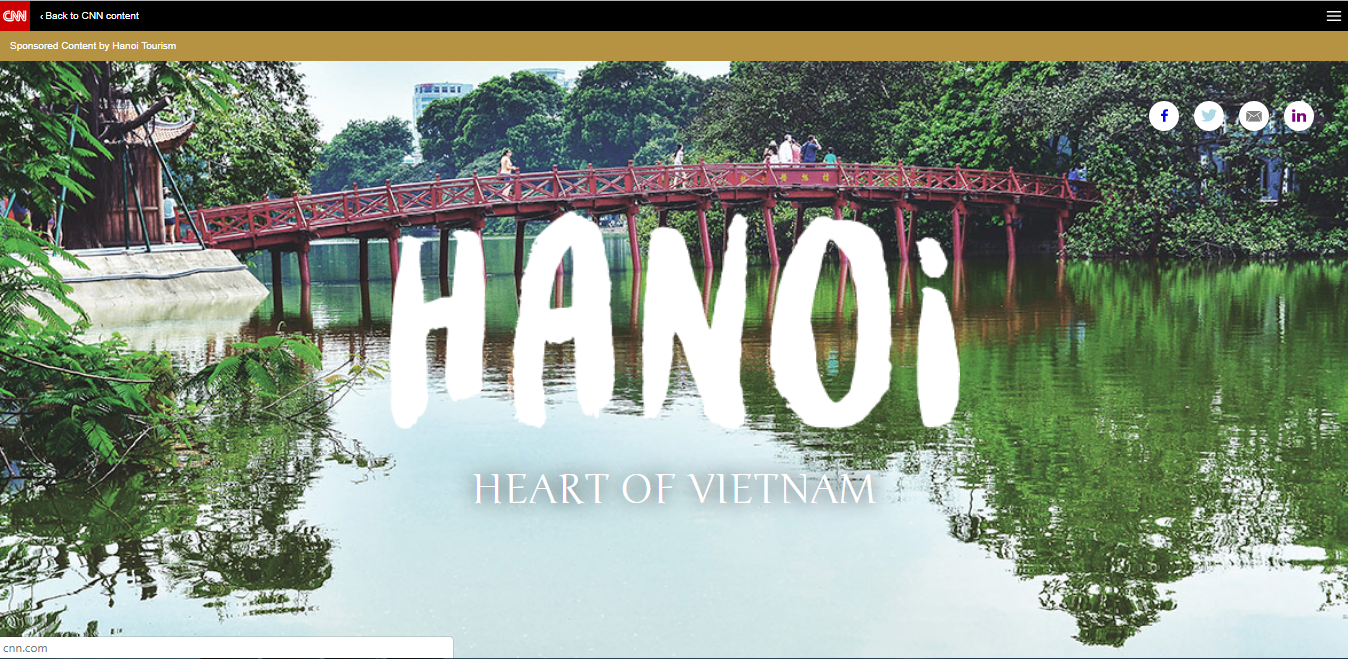 Hanoi signs new five-year tourism ad deal with CNN