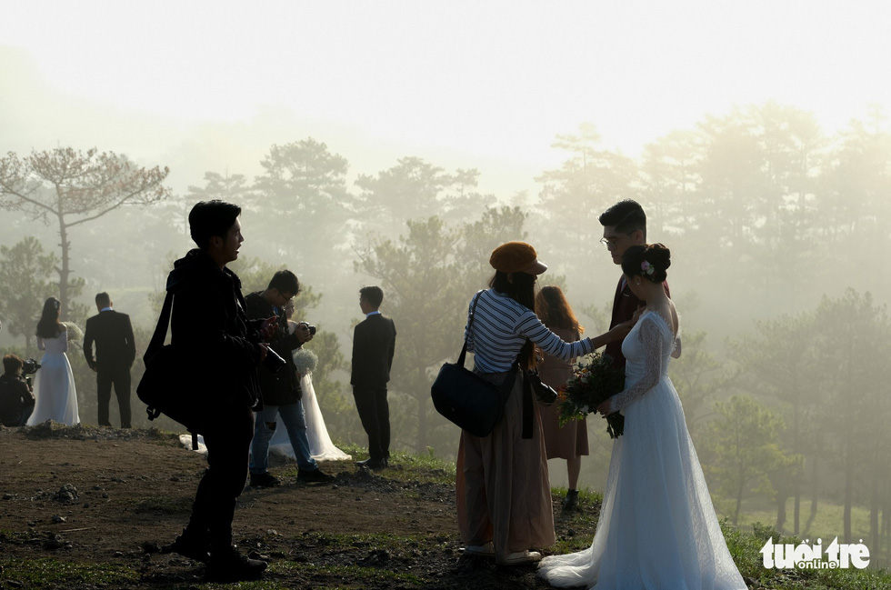 In Vietnam, wedding photo spot so popular couples line up daily for shoot