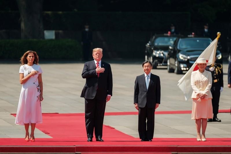 Trump meets Japanese emperor on state visit overshadowed by trade