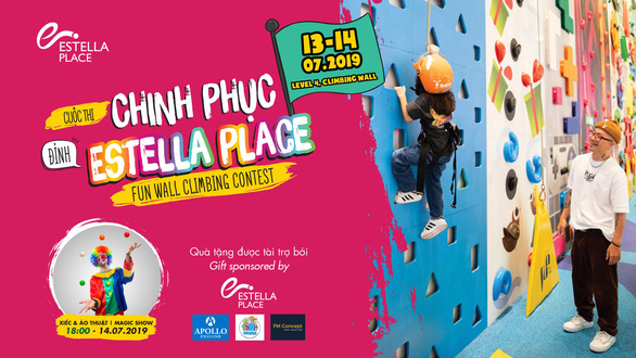 Estella Place holds indoor rock climbing competition for children to ‘conquer new heights’