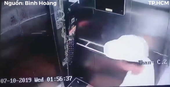 S. Korean man breaks elevator control panel with angry kicks at Saigon apartment