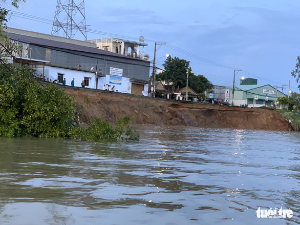 80m section of national highway sinks into river in Vietnam’s Mekong Delta