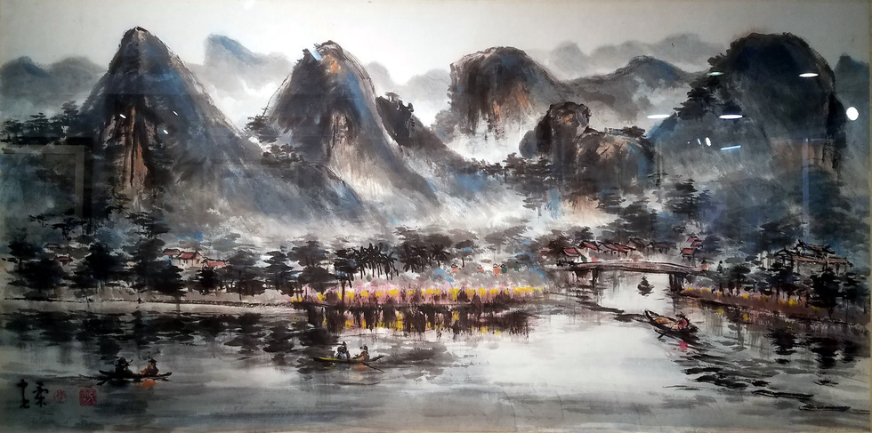 Exhibition showcases ink wash paintings in Ho Chi Minh City