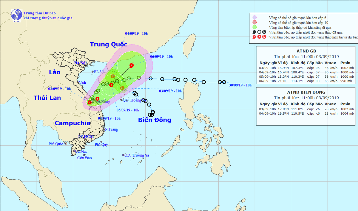 Torrential rain to lash central region as two tropical depressions hit Vietnam