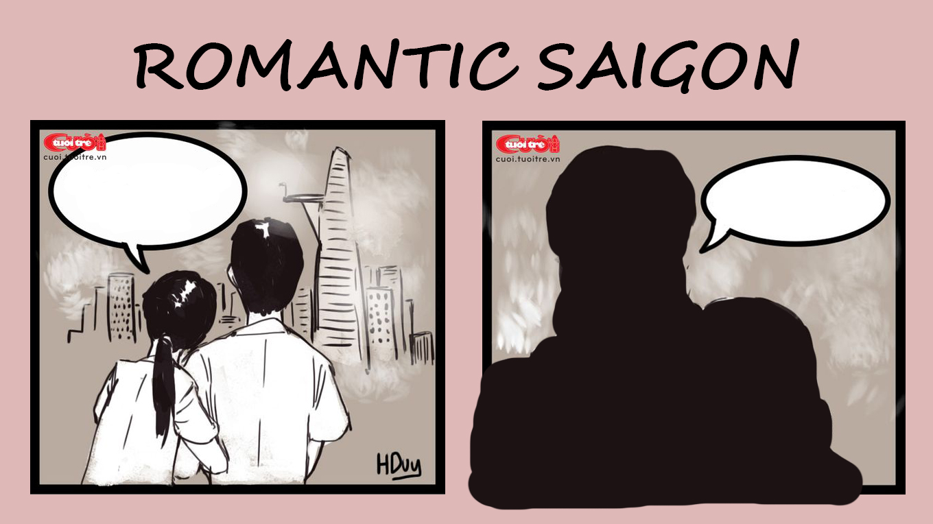 Cartoon: Saigonese find choking haze oddly romantic