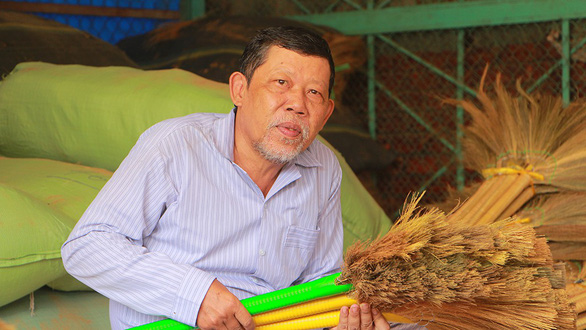 Vietnam man swept along by traditional broom-making craft in Mekong Delta