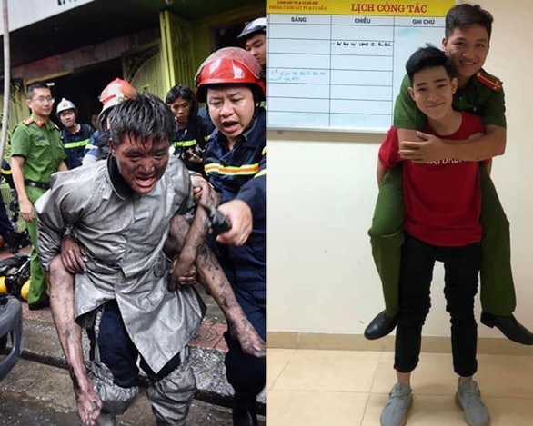 Vietnam teen recreates adorable 'piggyback' photo with fireman who saved his life
