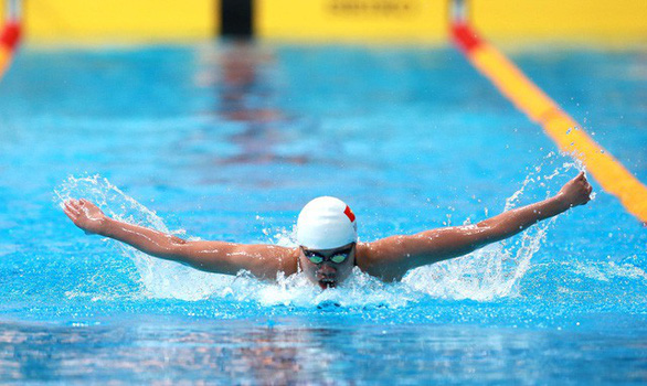 Vietnamese swimmer wins silver at Military World Games in China