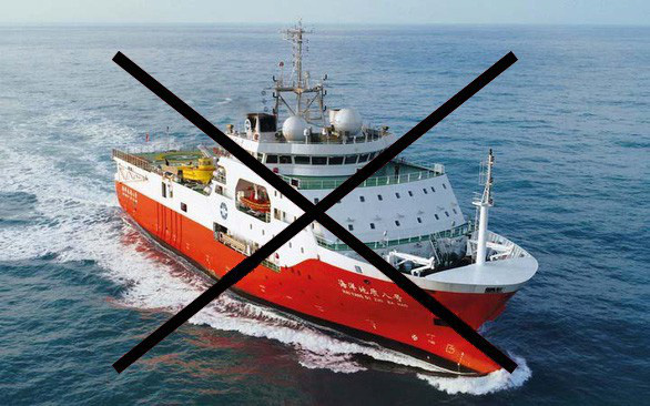 Chinese ship Haiyang Dizhi 8 exits Vietnam's waters: marine data