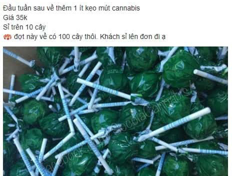 In Vietnam, cannabis candies traded widely online
