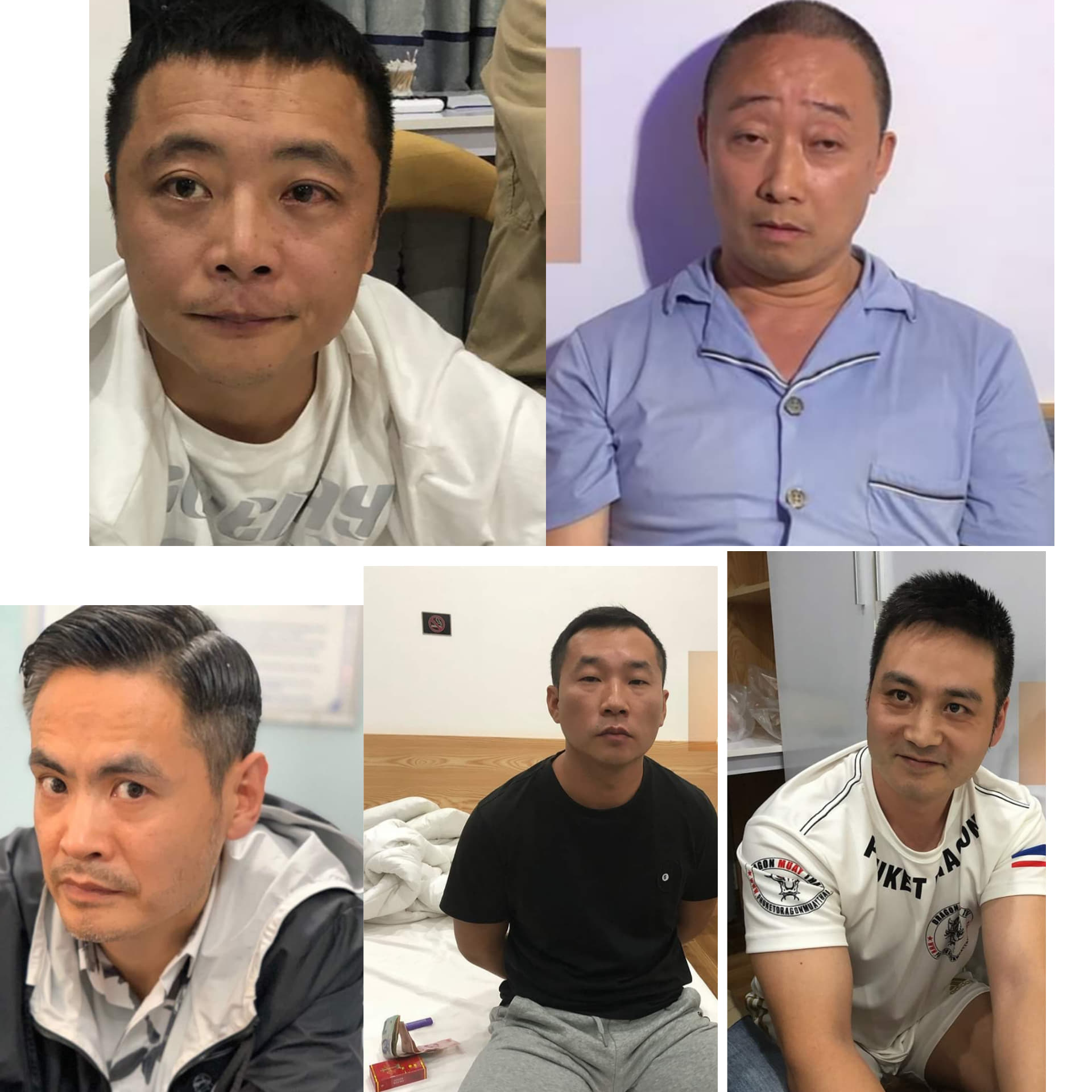 Da Nang police arrest 5 Chinese men wanted for organizing gambling