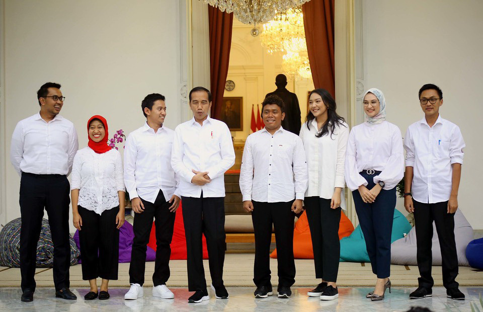 Millennials in President Jokowi's inner circle