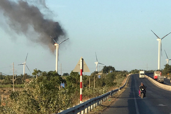 $3mn in damage after wind turbine catches fire in south-central Vietnam