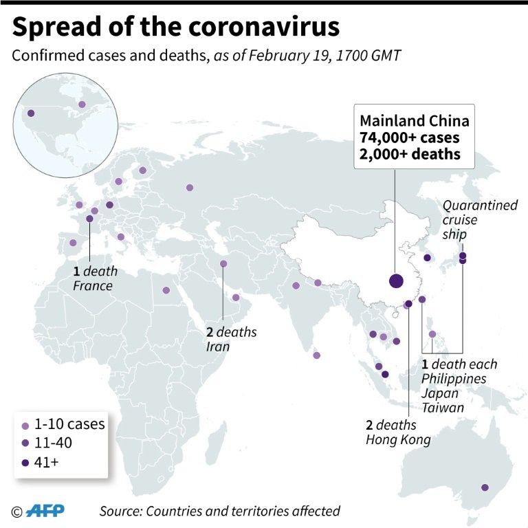 Coronavirus kills two Iranians, first Mideast deaths