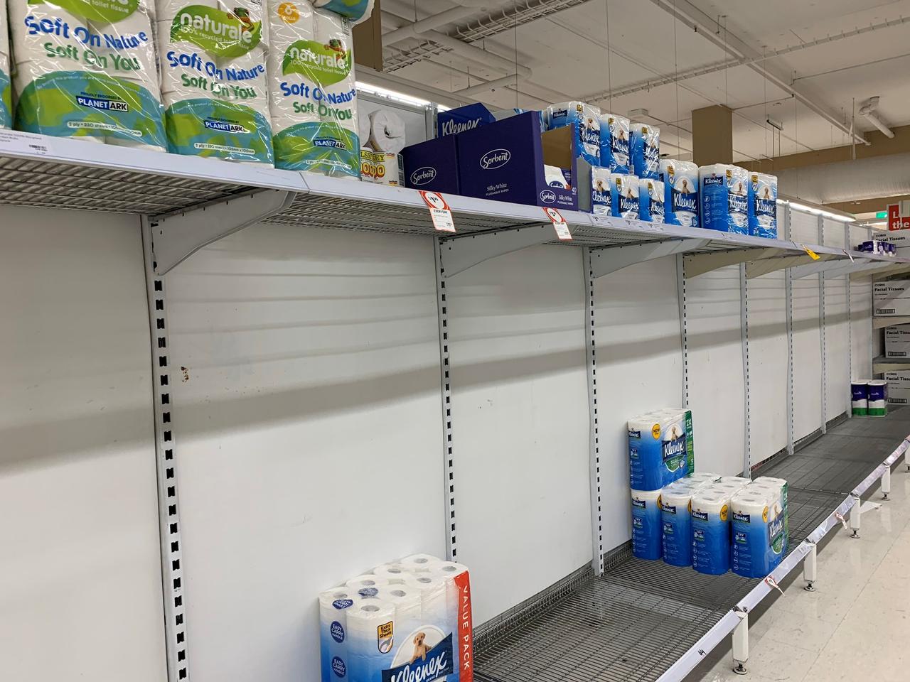 Australian stores ration toilet paper amid coronavirus panic buying