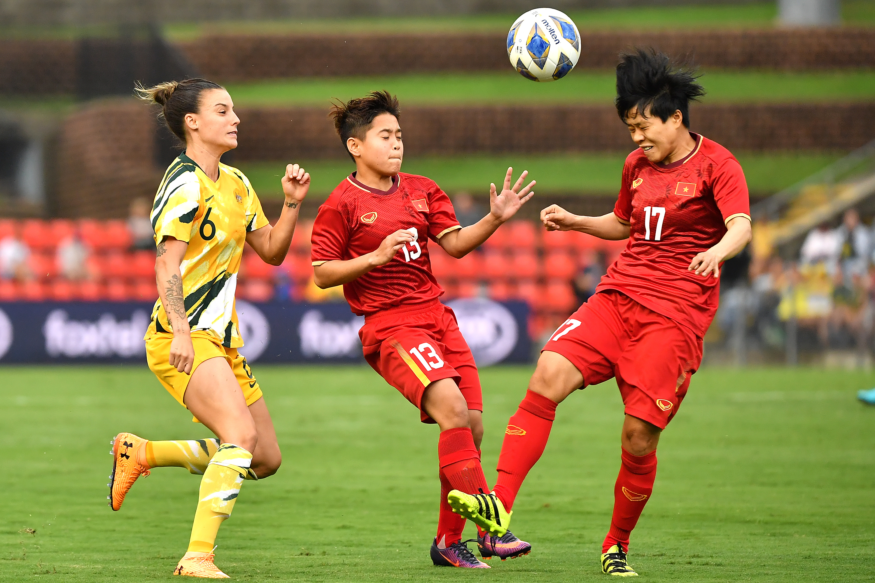 Five-star football Matildas hand Vietnam first leg thrashing