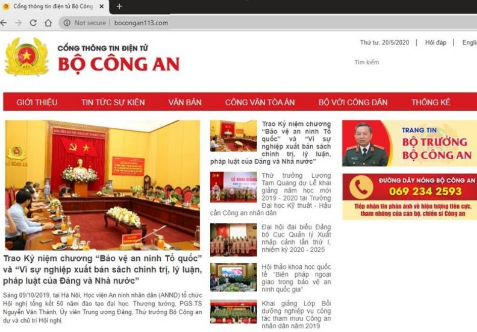 Fake Vietnamese ministry website found spreading spyware: Bkav