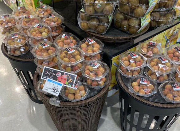 Vietnamese fresh lychees for sale at 250 supermarkets, malls in Japan