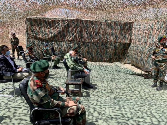 India's Modi visits Himalayan border where troops clashed with China