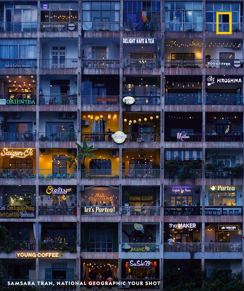 Saigon café apartment building featured on National Geographic UK