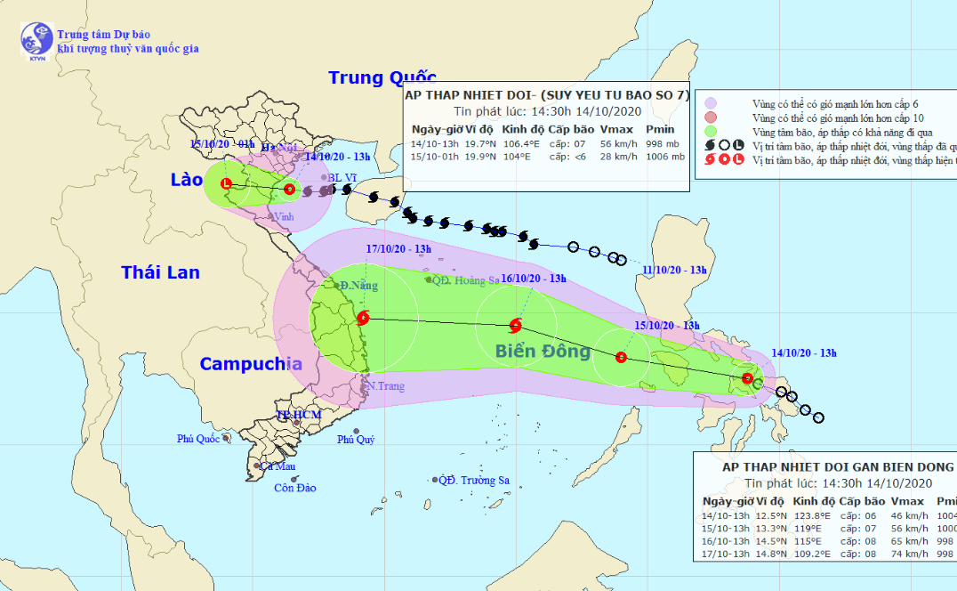 Storm Nangka downgrades, new tropical depression on way to East Vietnam Sea