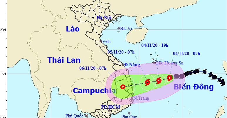 Downpours brought by Storm Goni to pose risks of floods, landslides in central Vietnam