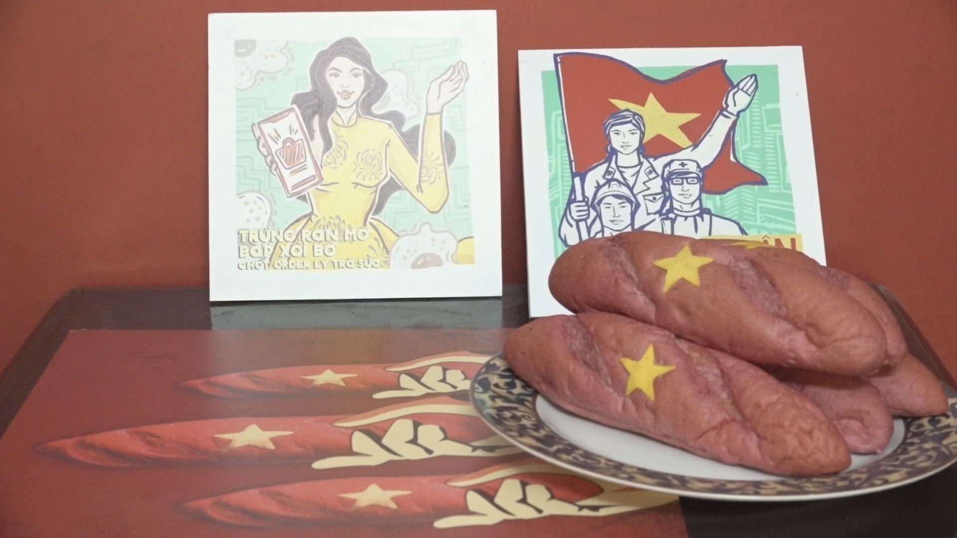 Hanoi bakery launches Vietnamese flag banh mi