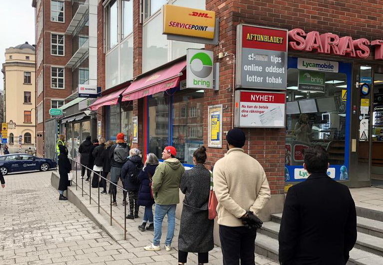 Queue to quaff? Pandemic poses problems for Sweden's state booze monopoly