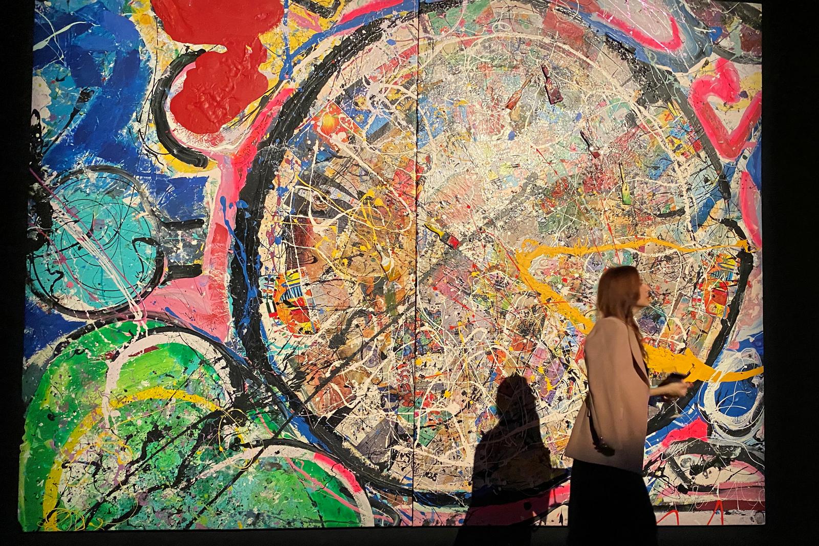 Artwork from world's largest canvas painting sells for $62 million in Dubai