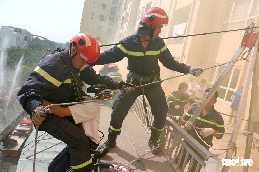 Ho Chi Minh City firemen, rescuers practice hard daily to save lives