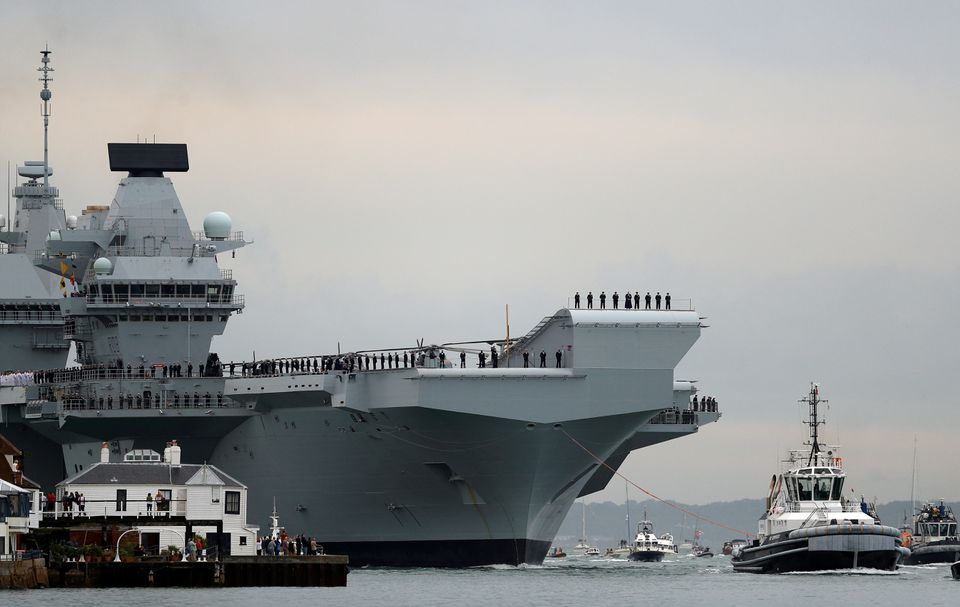 Britain's Queen Elizabeth aircraft carrier to visit Japan, S Korea on maiden deployment